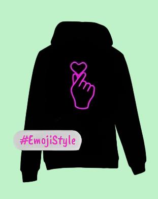 ❤️🫰 Love Emoji Hoodie: Wear Your Heart on Your Hoodie! 🫰❤️