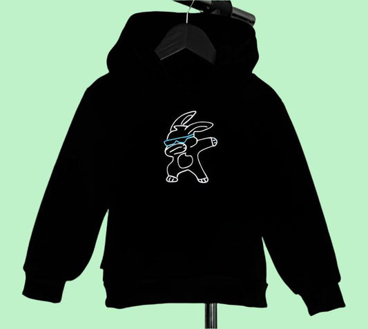 🌟 Neon Hoodie with Cool Hare Design: Hop Into Style! 🌟